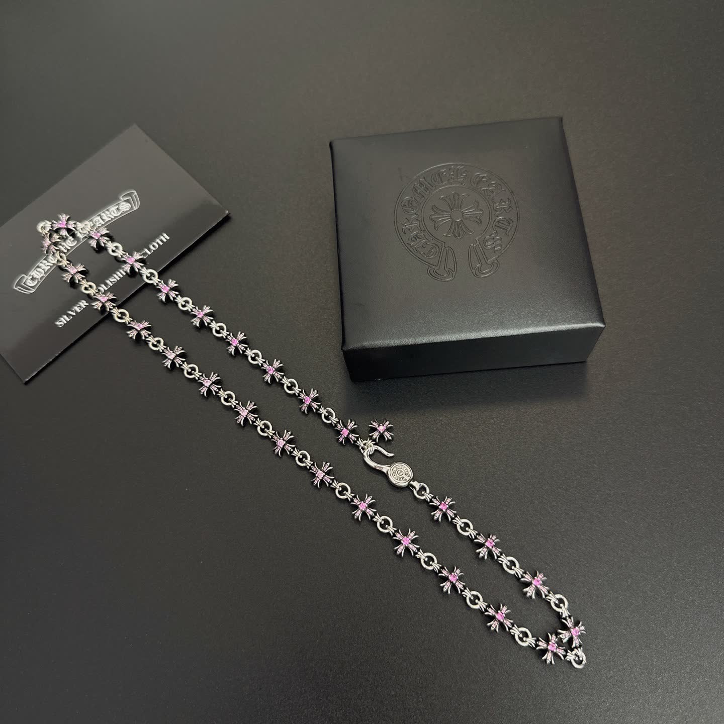 Chrome Hearts Silver Bee Chain Necklace